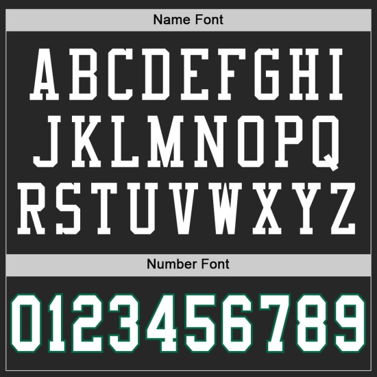 Custom Black White-Kelly Green Mesh Authentic Throwback Football Jersey