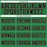 Custom Grass Green Black-Old Gold Mesh Authentic Football Jersey