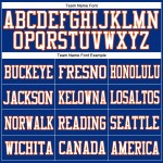 Custom Royal White-Orange Mesh Authentic Football Jersey