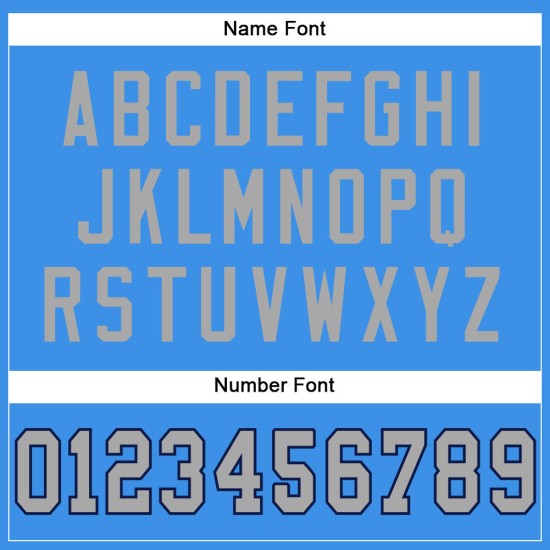 Custom Powder Blue Gray-Navy Mesh Authentic Football Jersey