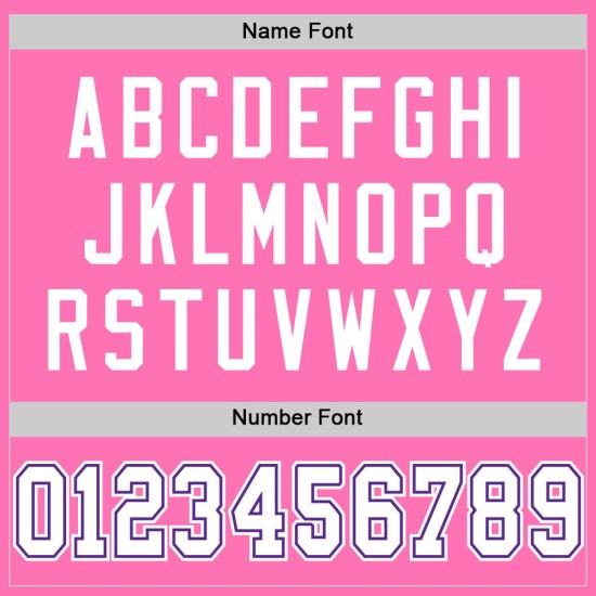 Custom Pink White-Purple Mesh Authentic Football Jersey