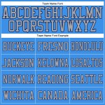 Custom Powder Blue Gray-Navy Mesh Authentic Football Jersey